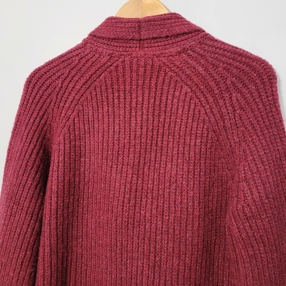 Tommy Hilfiger Maroon Preppy Peacoat Cardigan NWT - Picture 10 of 12